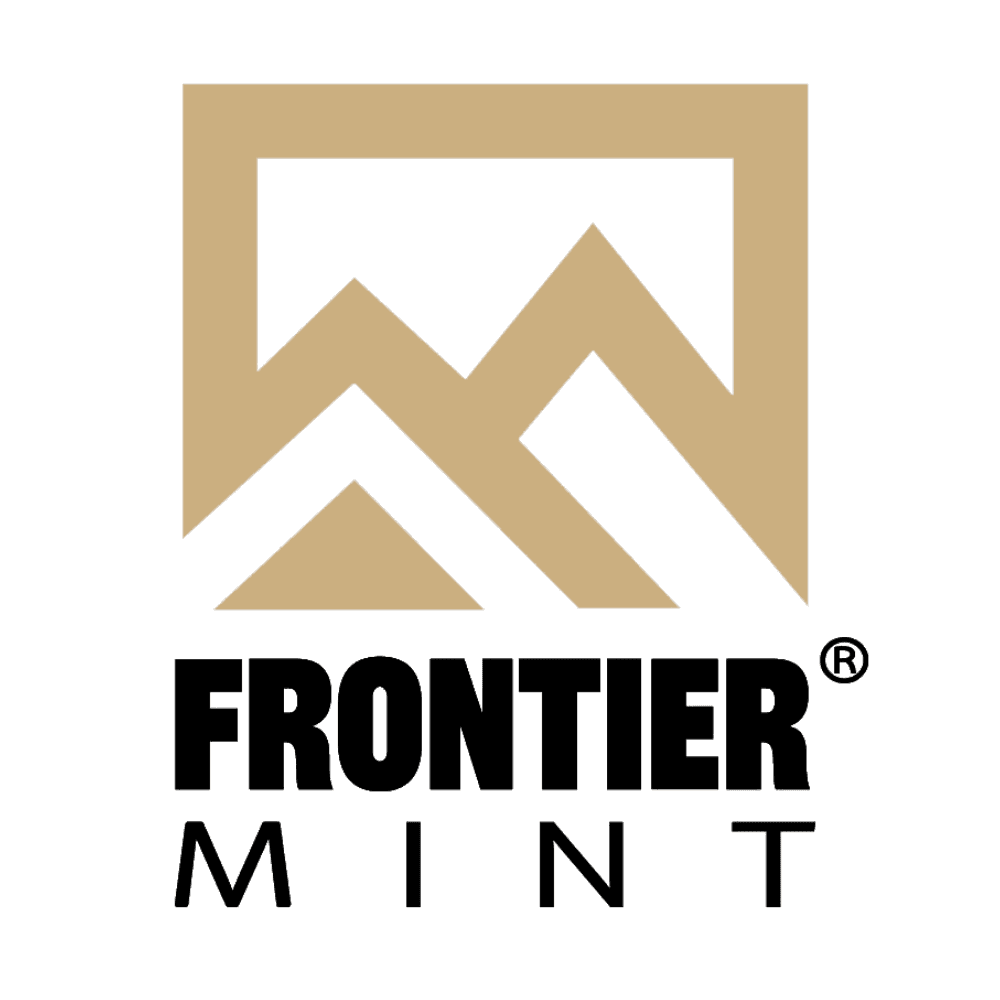 Frontier Mint Authorized Distributor logo for copper and silver products.