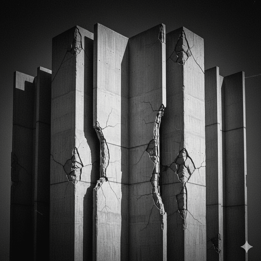 crack and crumble at the edges