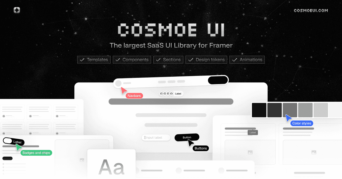 Cosmoe UI banner