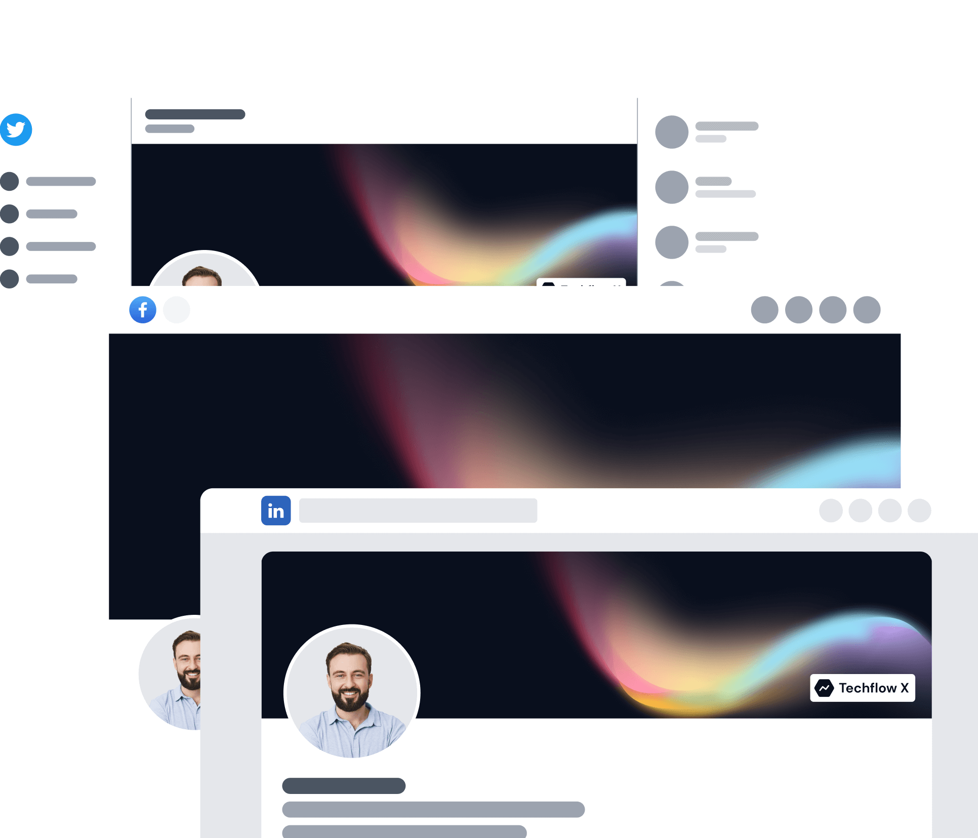 Invstor X - Social Media Assets - Investment Firm Framer Template