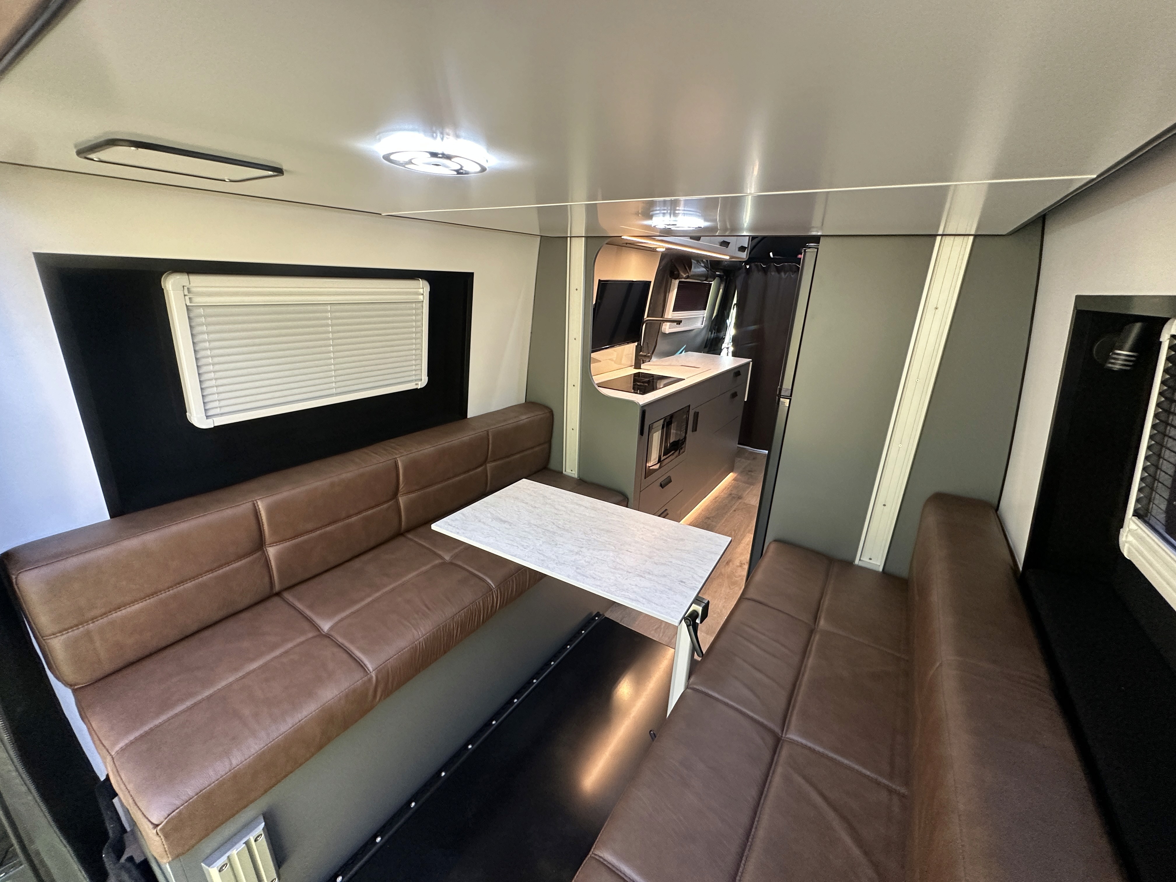 Lounge & Table in Campervan