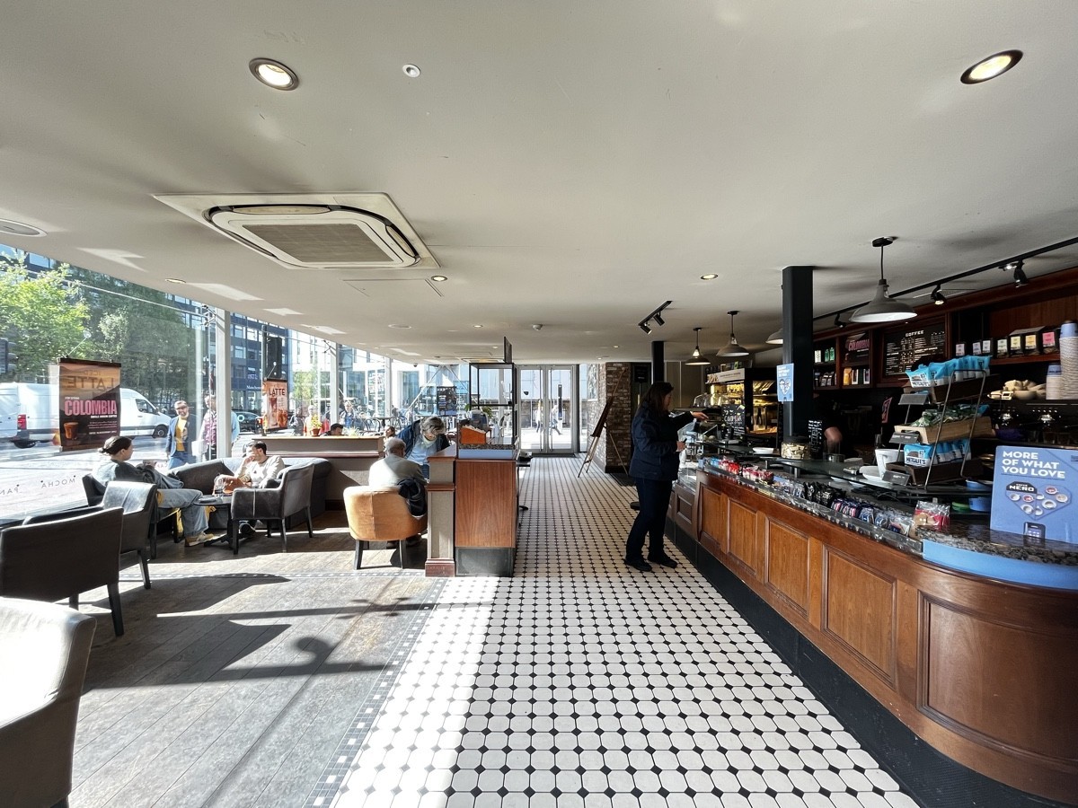 Caffè Nero on Portland Street manchester, accessibility, sociability app.jpg
