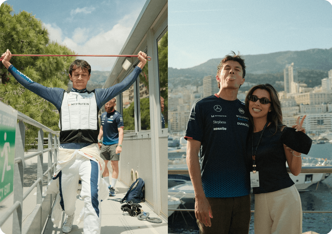 Alex Albon Lily Muni He Monaco GP 2024