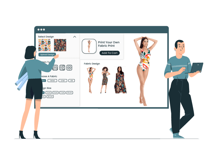 Custom Fabric Designer options for web to print