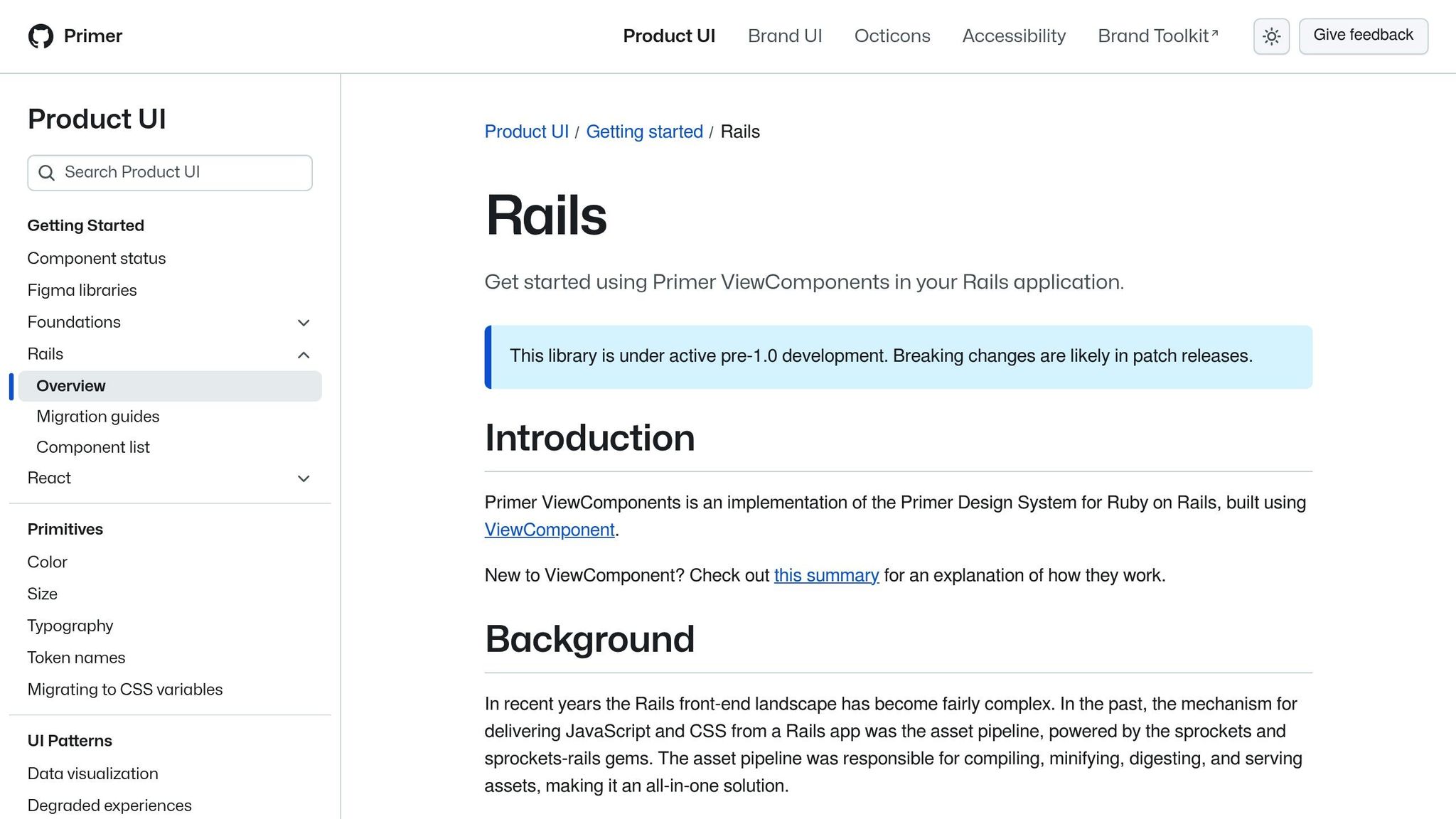 Primer View Components