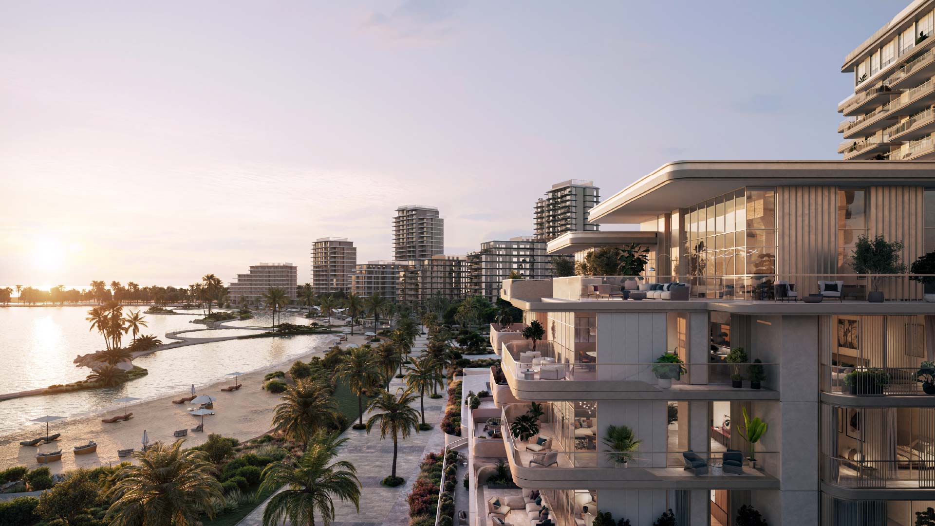 Nakheel Bay Grove Residences Beachfront View 