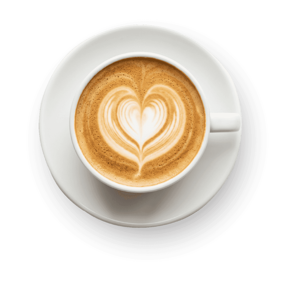 Latte coffee cup