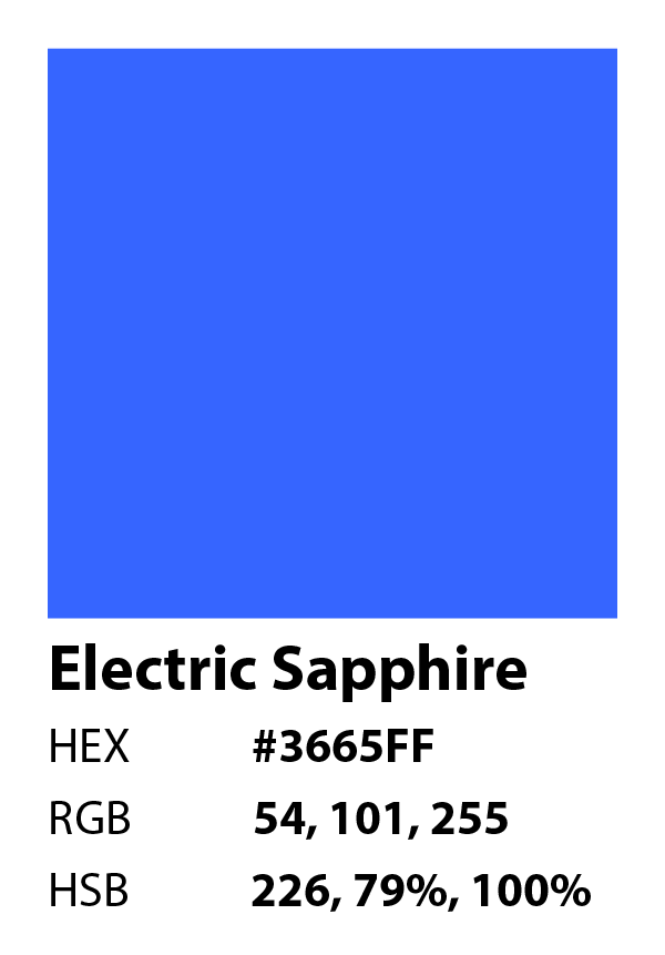 color swatch info electric sapphire