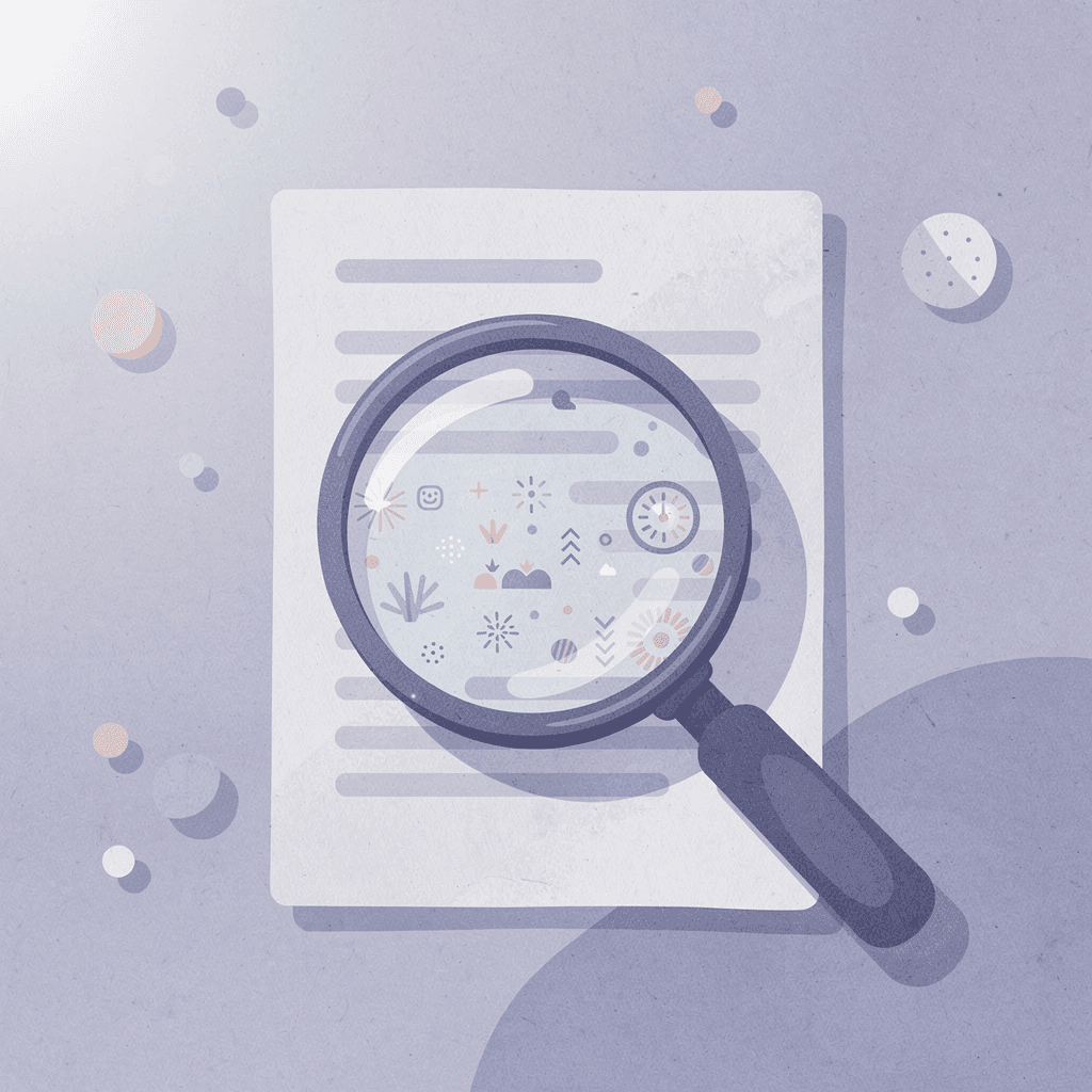 Scene of magnifying glass examining financial documents representing review of debts and obligations before dissolving an LLC