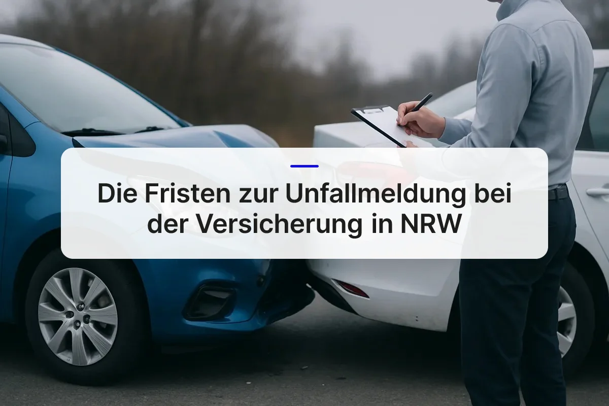 Unfallmeldung Versicherung Frist Übersicht