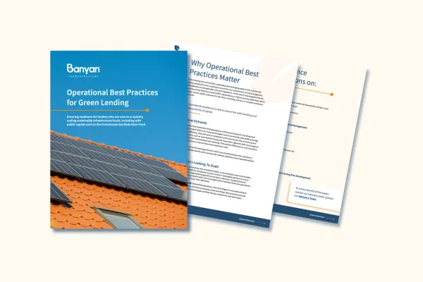 Operational Best Practices for Green Lending white paper graphic
