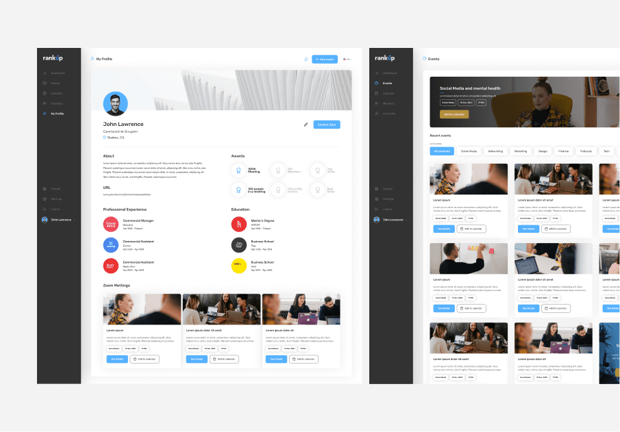 Desktop App: Rank Up Portfolio by Eugeniuses