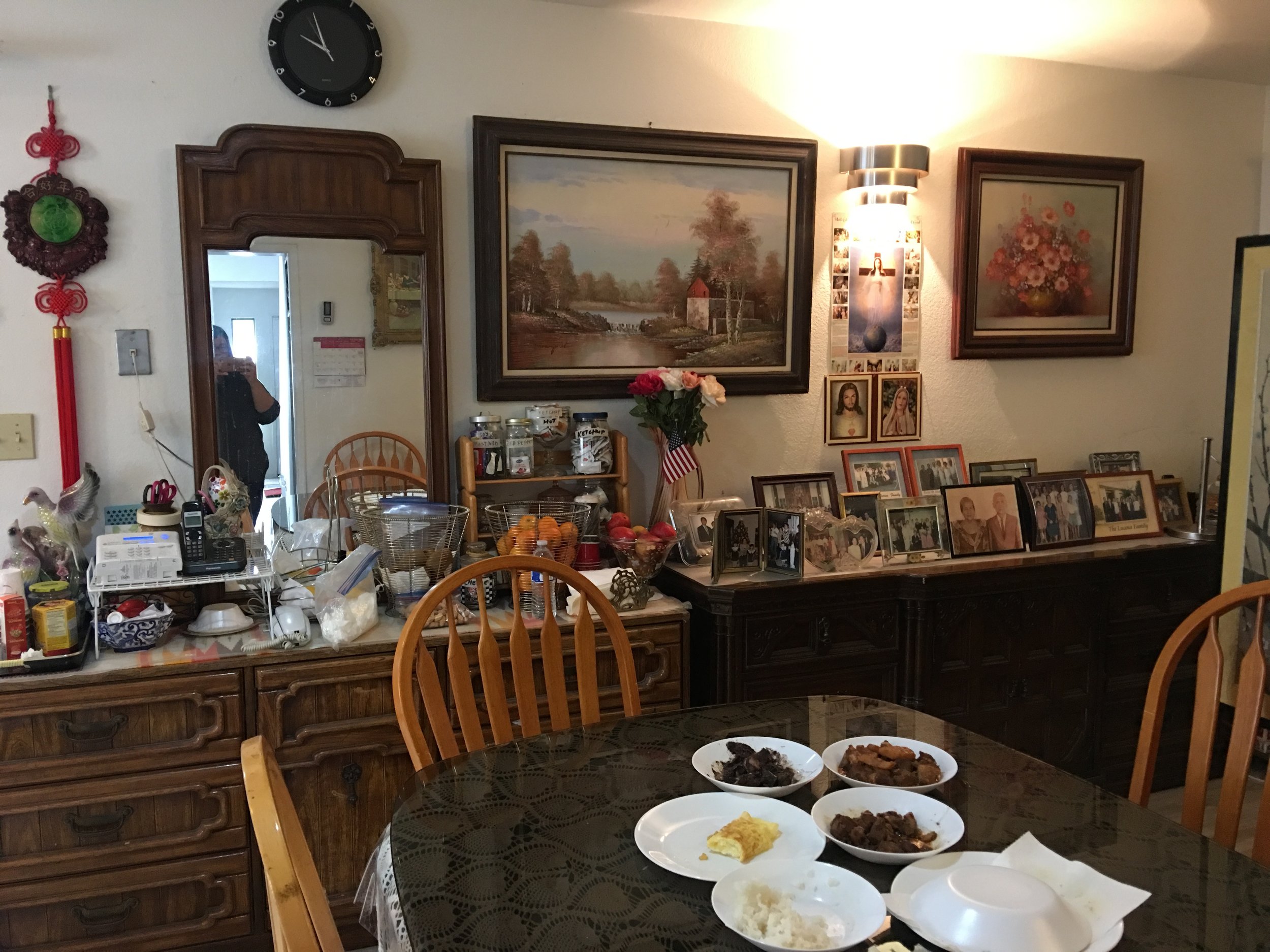 Photograph of the author's dining room