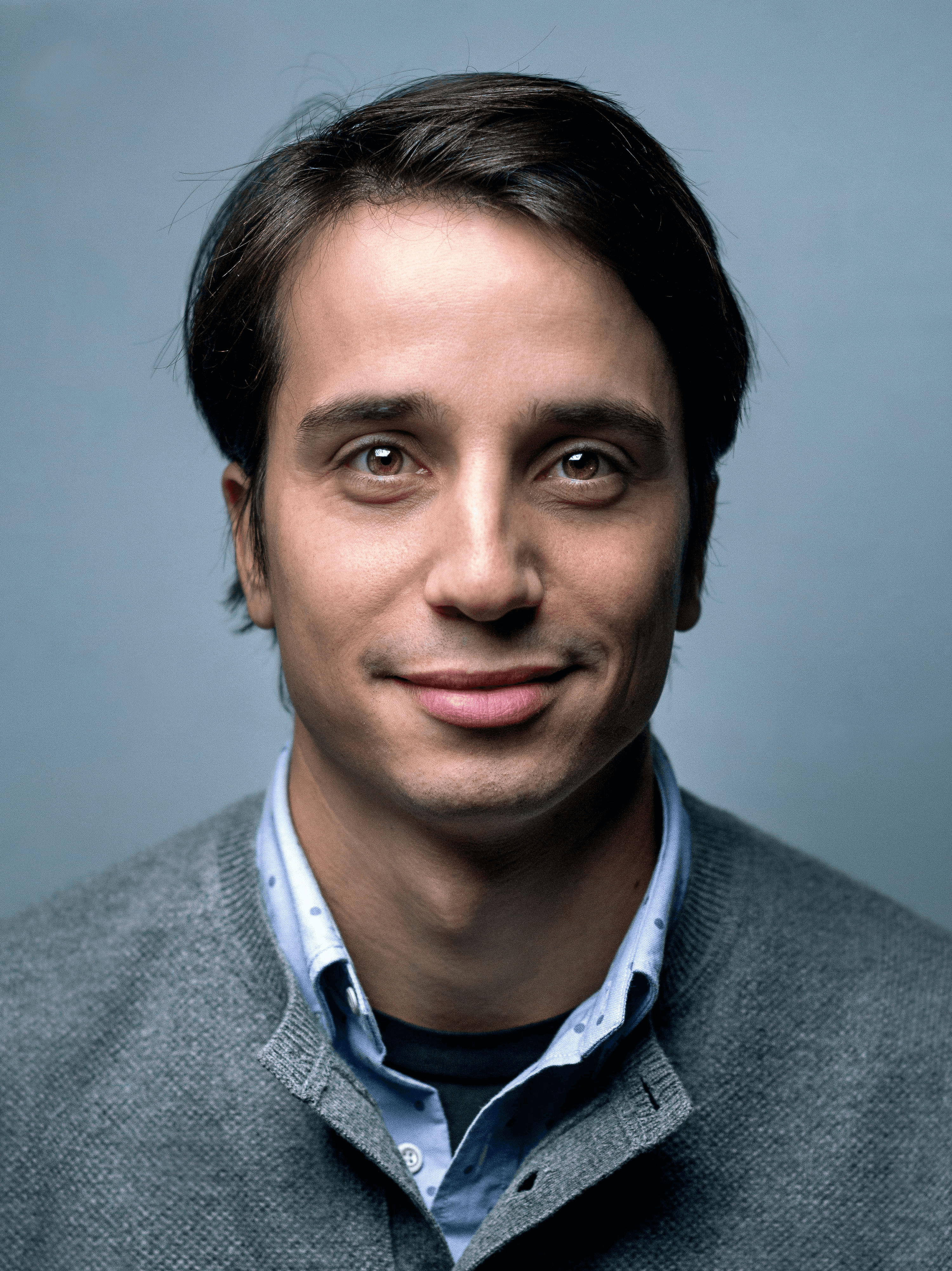 man wearing Henley top portrait