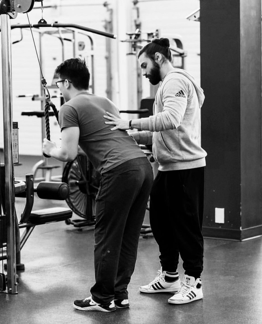 A runner with a blue sky in the background