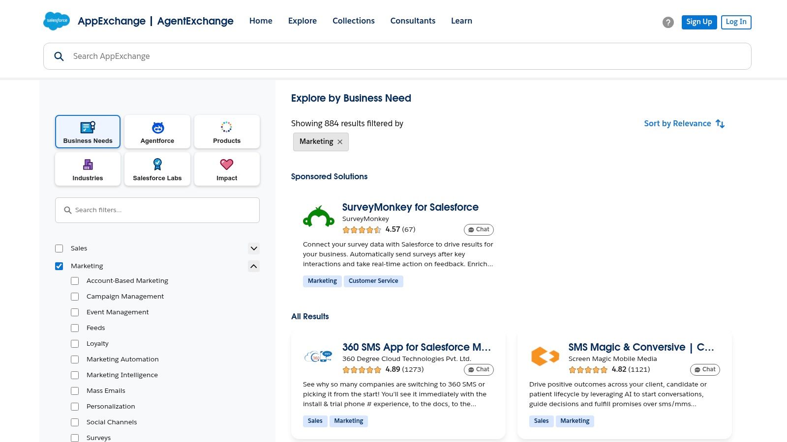 Salesforce AppExchange (Marketing)