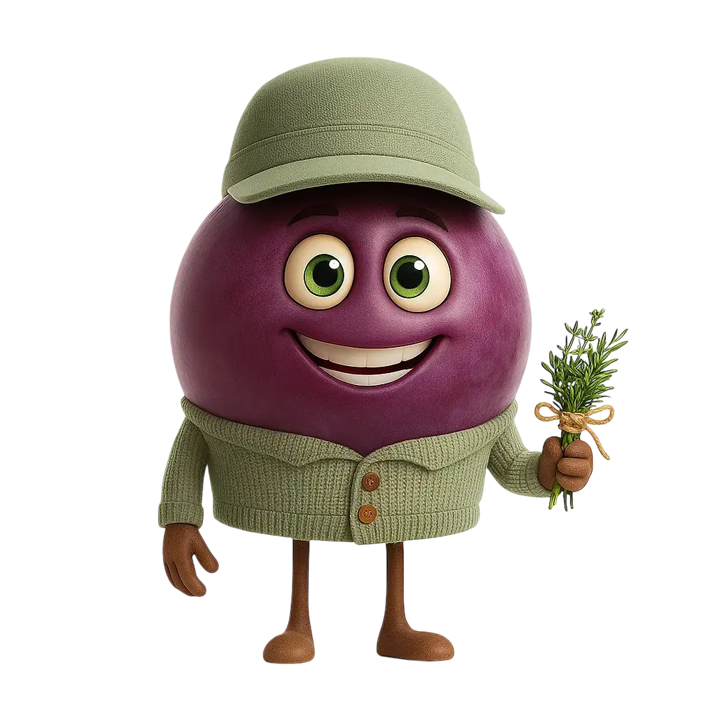 Cabernet Franc grape berry illustration for wine education.