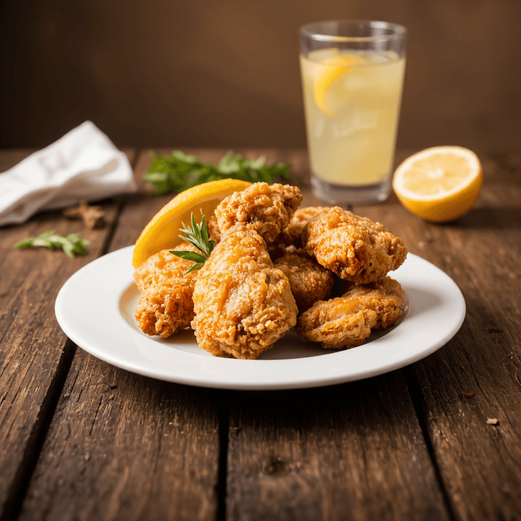 product photography of plate of fried chicken