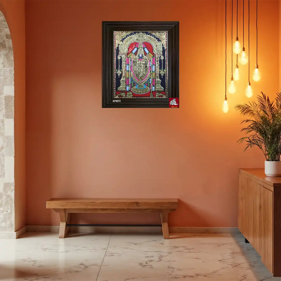 Tanjore painting of Lord Balaji