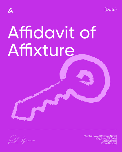 Affidavit of Affixture