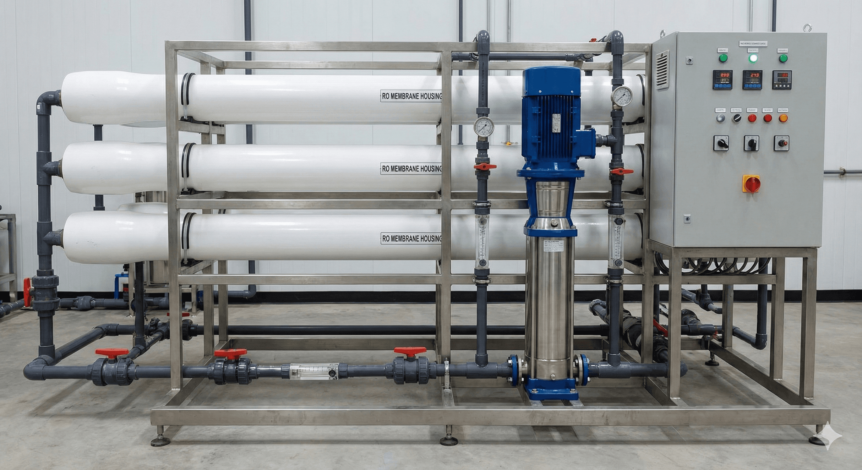 reverse osmosis with vertical pump