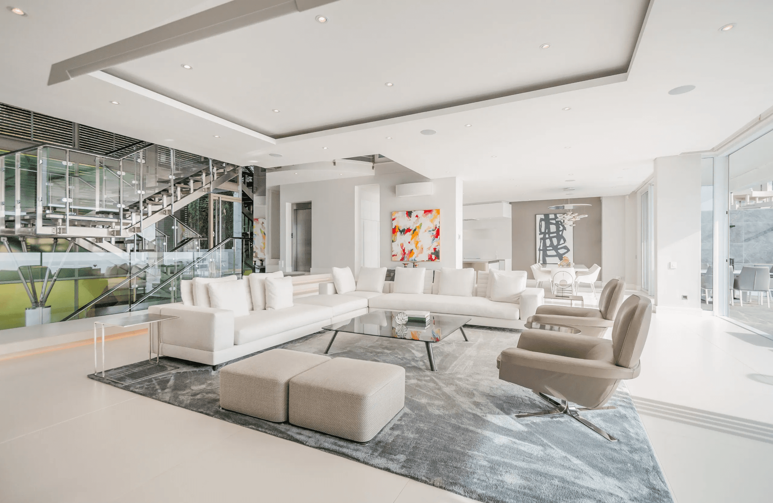 A luxury real estate website design template featuring elegant architecture photography and clean portfolio layouts.