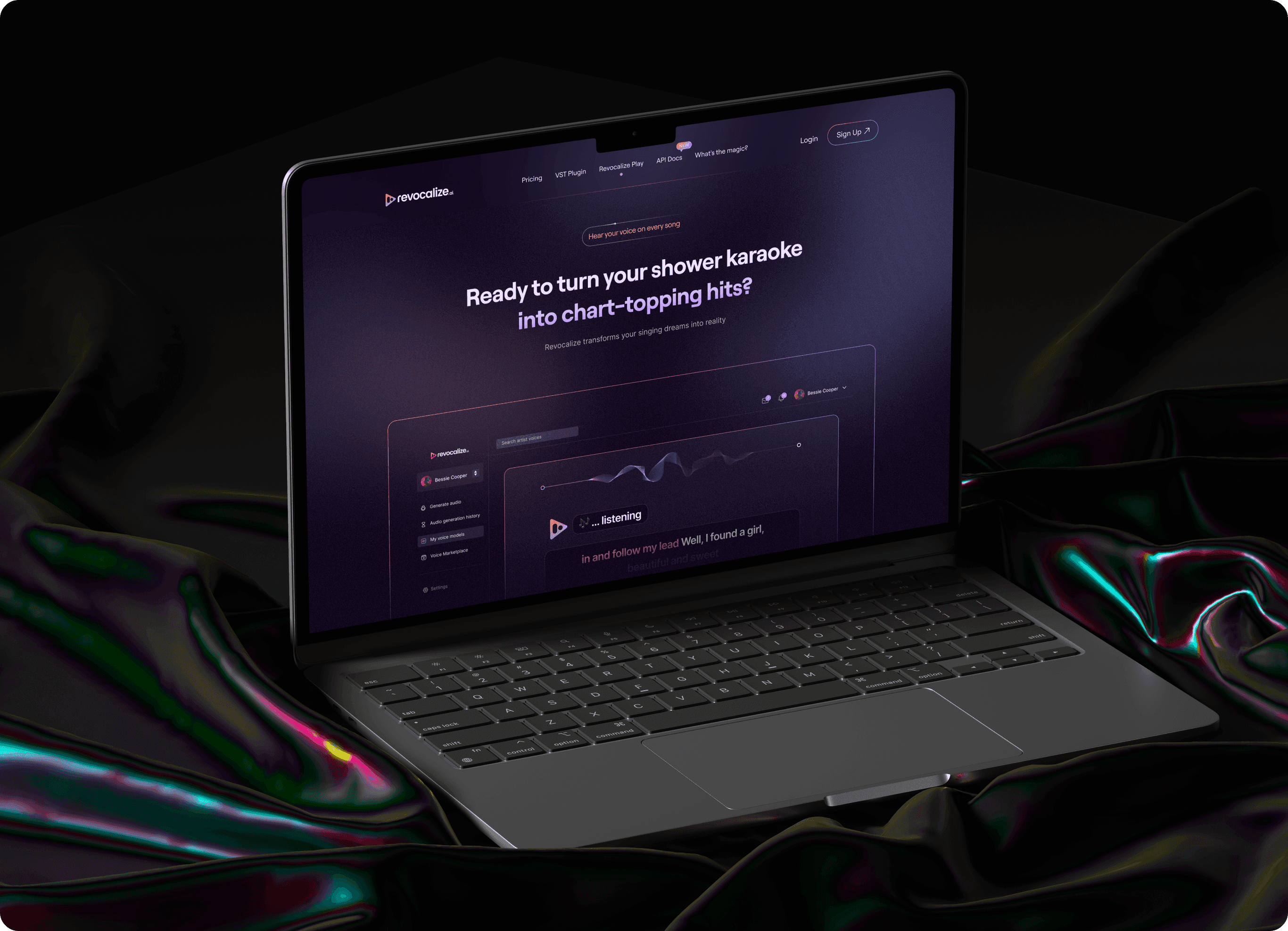 Clickguard landing page hero section on whitebackground