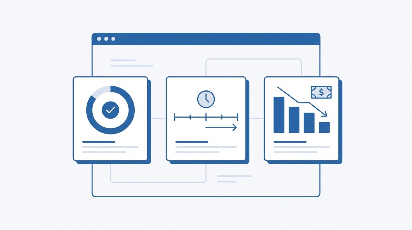 Design the New Dashboard: Resolution, Time to Resolution, and Cost to Serve concept illustration - RadMedia