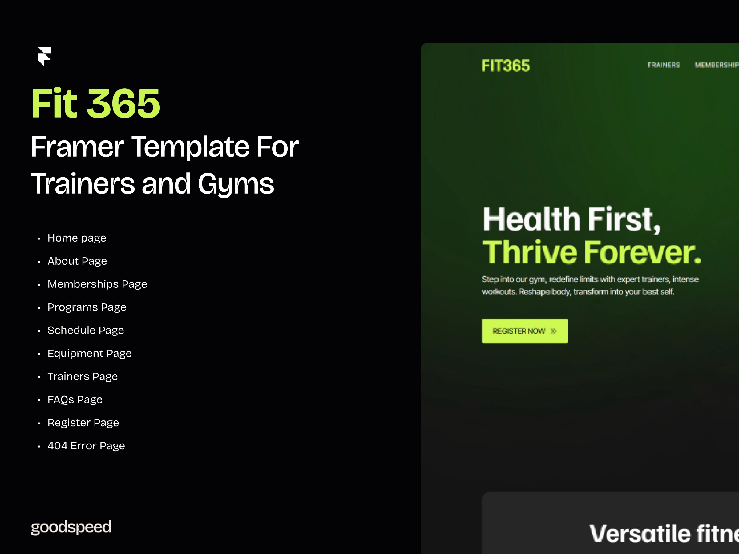 Fit365 — 医疗健康网站设计灵感