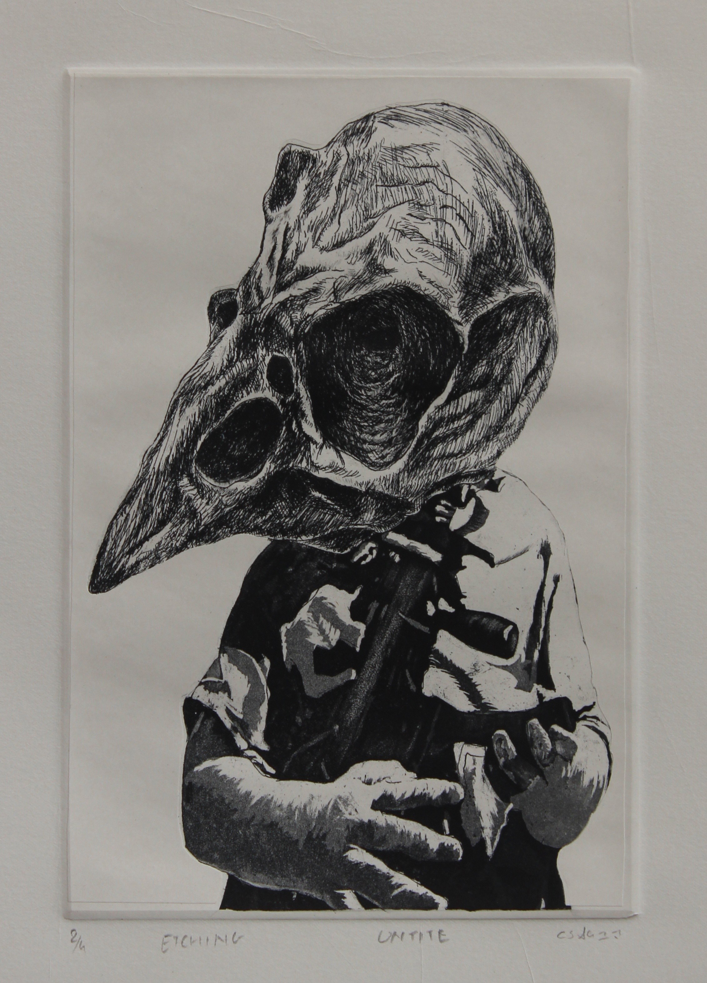 herd of sheep on road painting