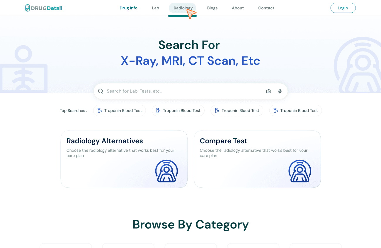Drug Detail Healthcare Screens