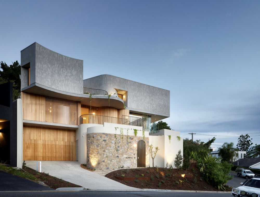 two brown wooden chairs