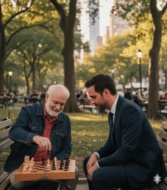 friends playing chess