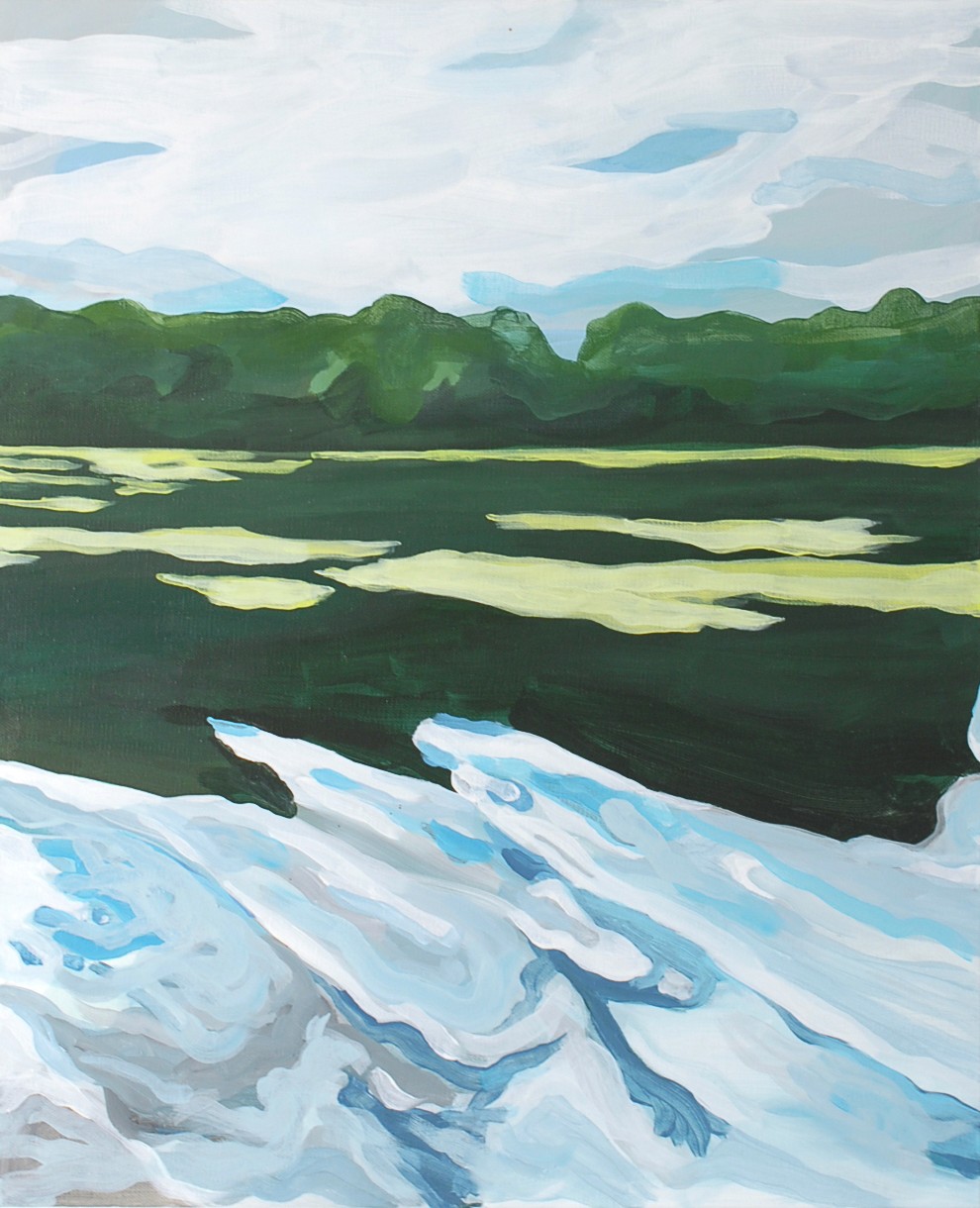 Saint-Hilaire, Acrylique sur toile, 61 x 50 cm, 2020