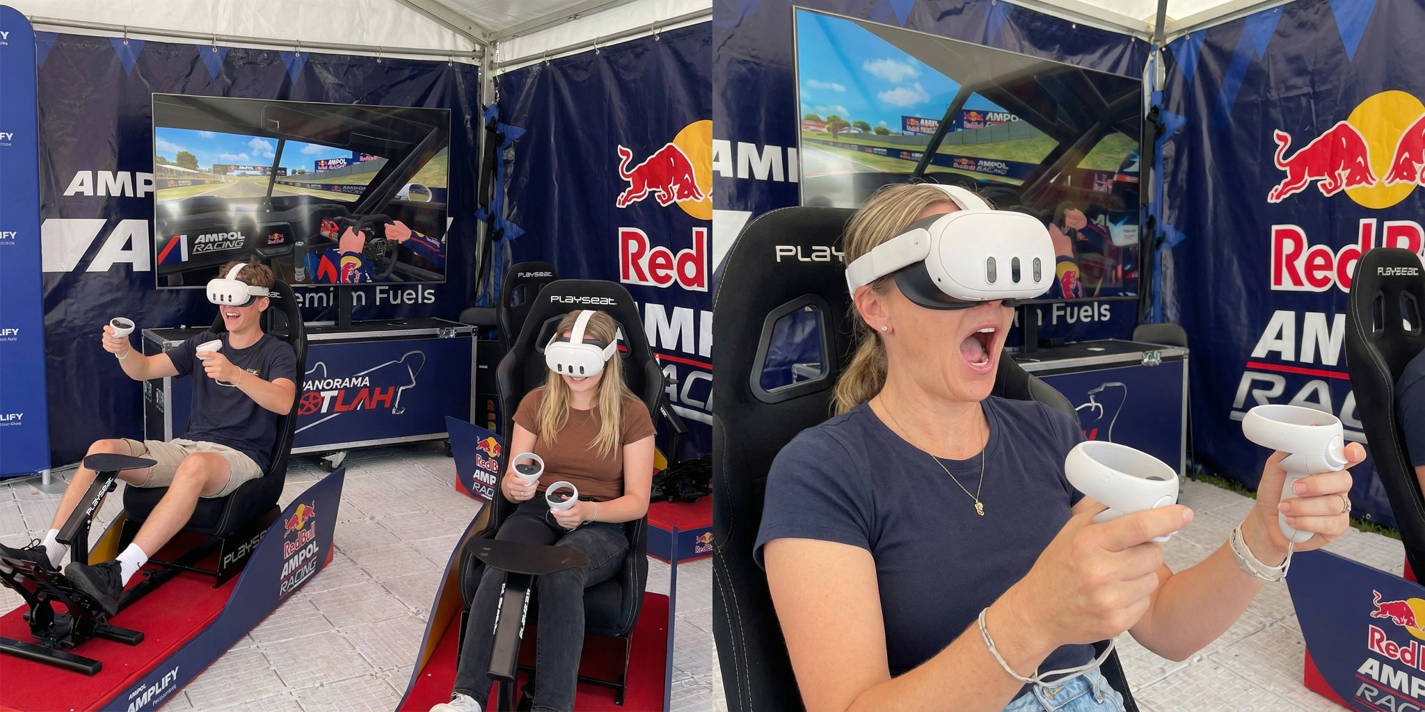 Full-throttle VR hot-lap for Red Bull Ampol Racing — hyper-real Bathurst build with cockpit vibration, spatial audio and nationwide deployment.