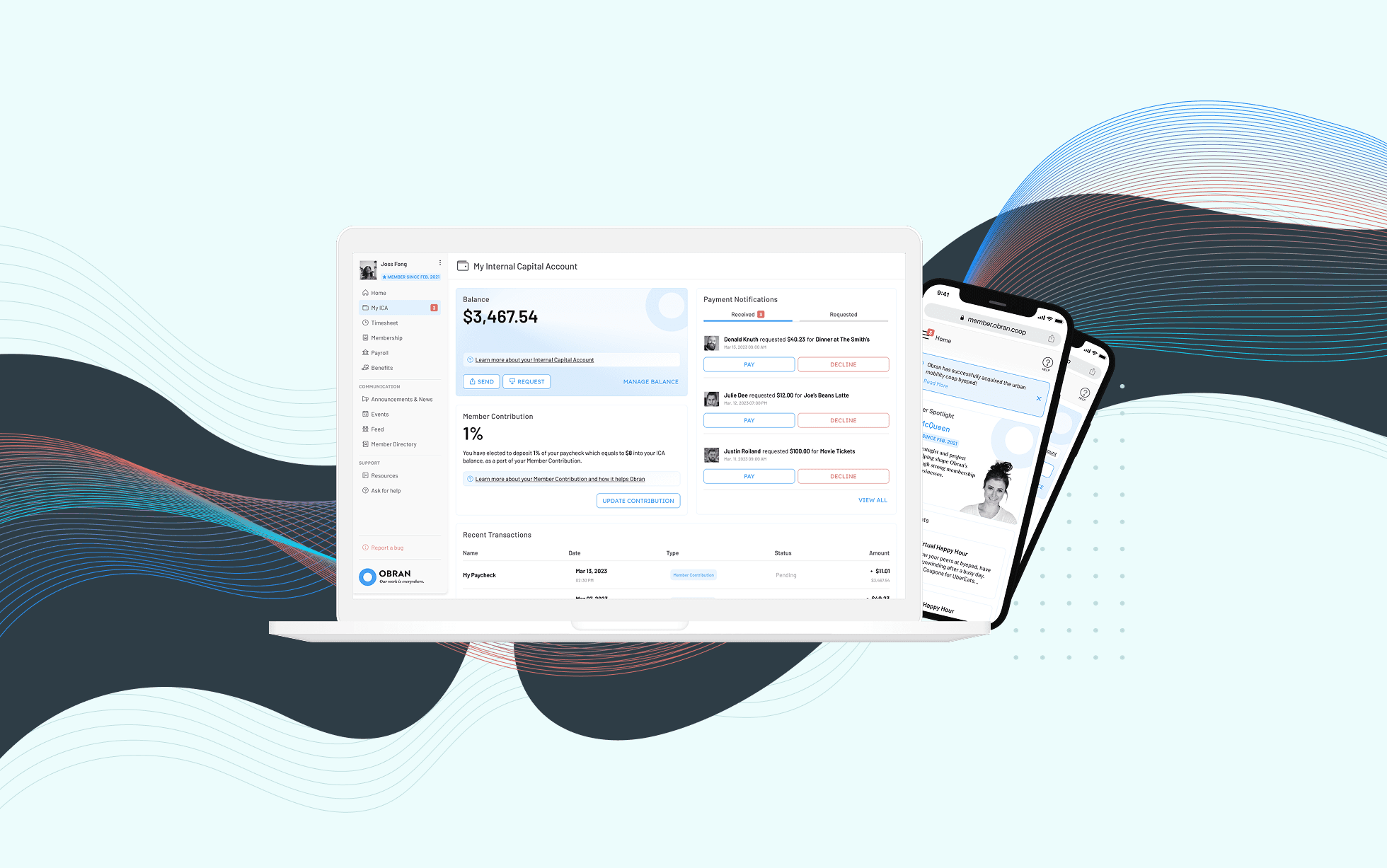 desktop and mobile design