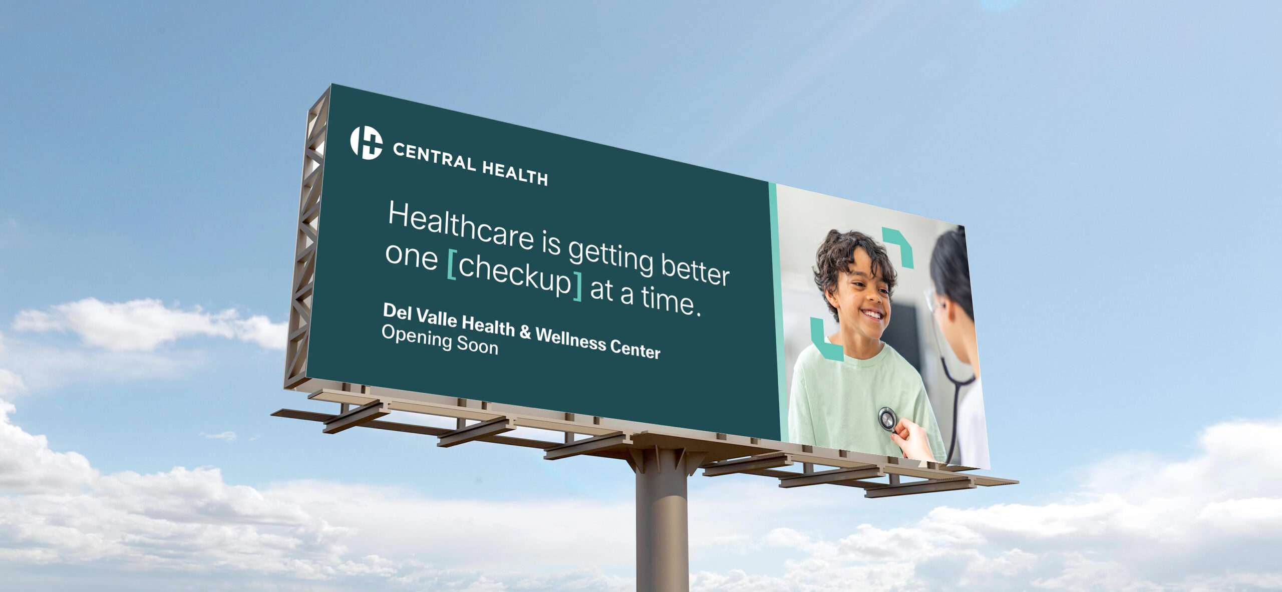 out-of-home billboard hospital grand opening design