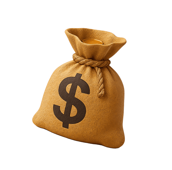 Ícone de dinheiro no Visor: categoria de finanças e contas bancárias