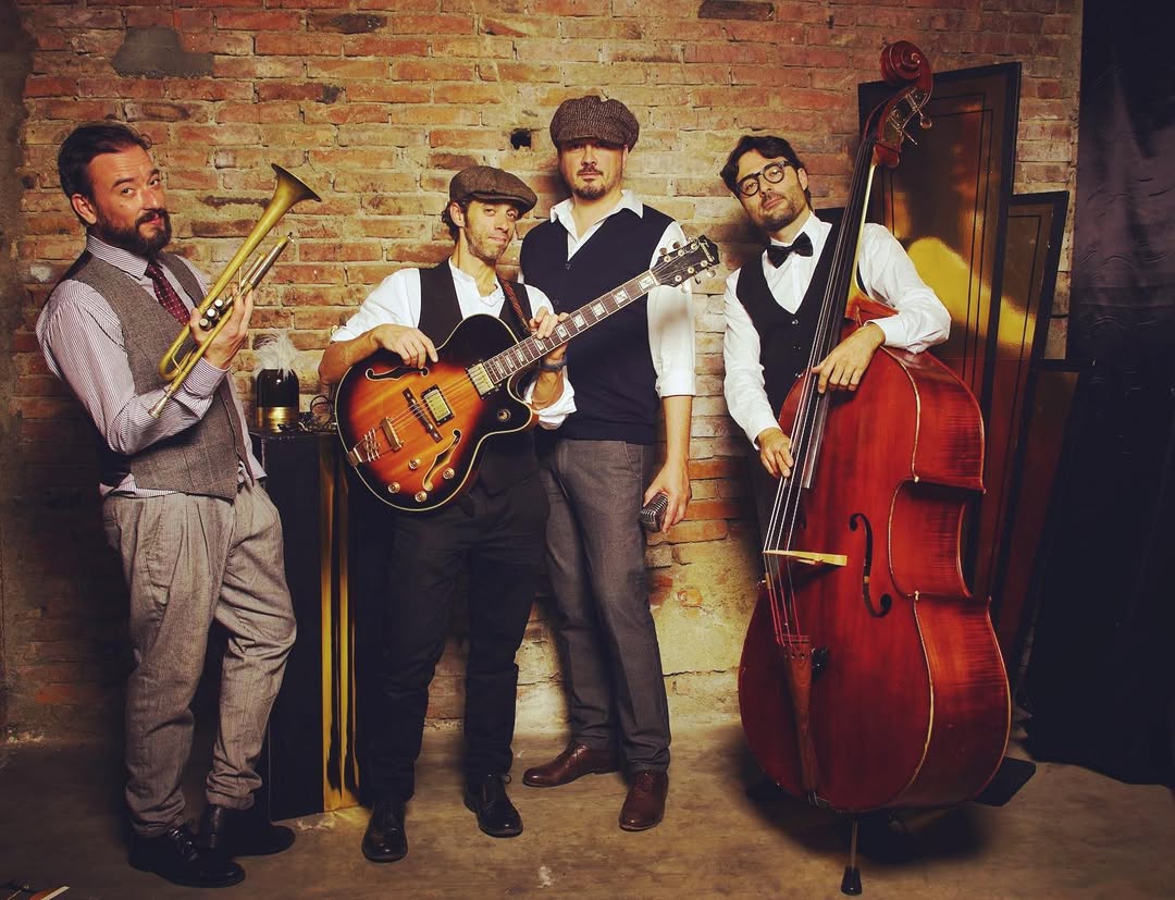 a man holding a cocktail