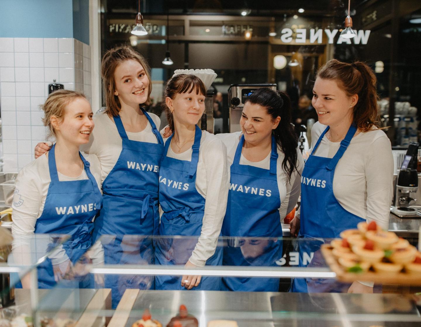 A picture of wayne's coffee employees