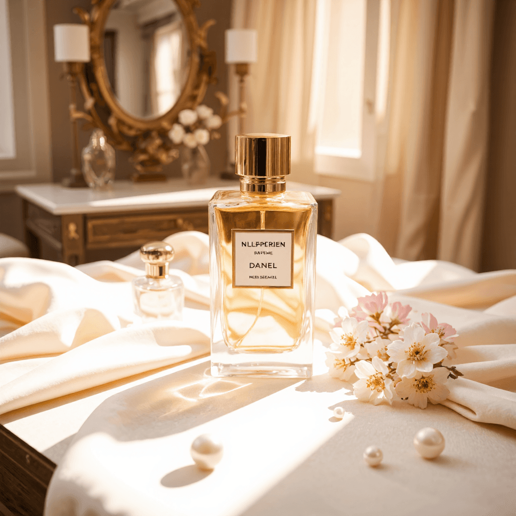 product photography of perfume