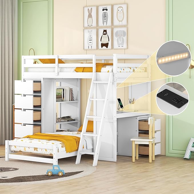 Experience superior quality with the led bunk bed, crafted for durability and style.