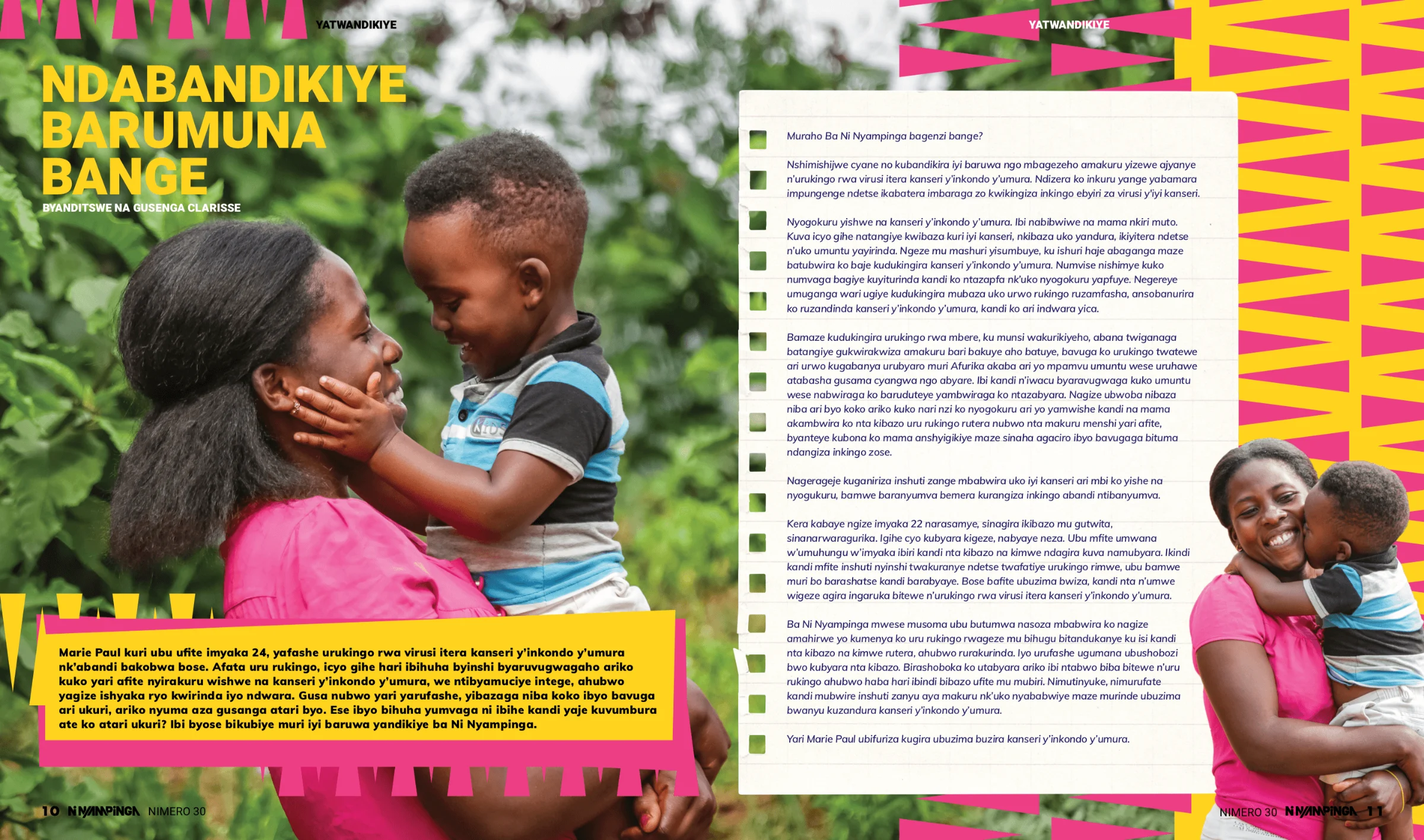 Ni Nyampinga brand identity for Girl Effect and Nike Foundation, magazine covers and campaign materials
