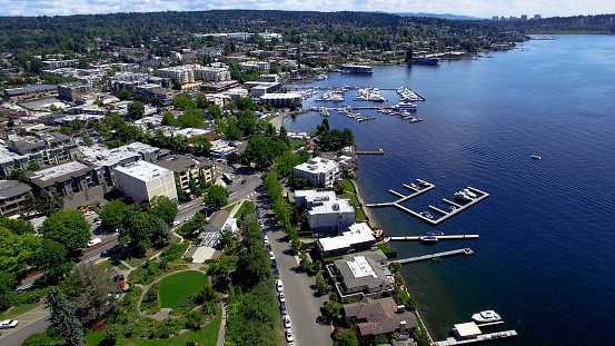 Aerial picture of Kirkland waterfront