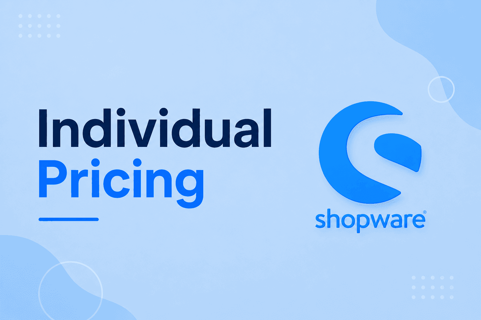 Individual Pricing bei Shopware