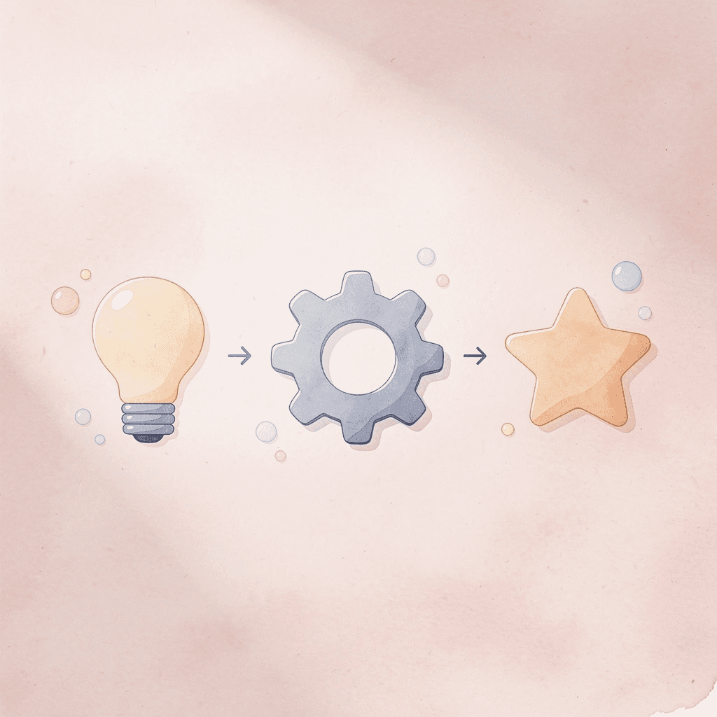 Three icons showing phrase selection, social context, and respectful delivery connected by arrows