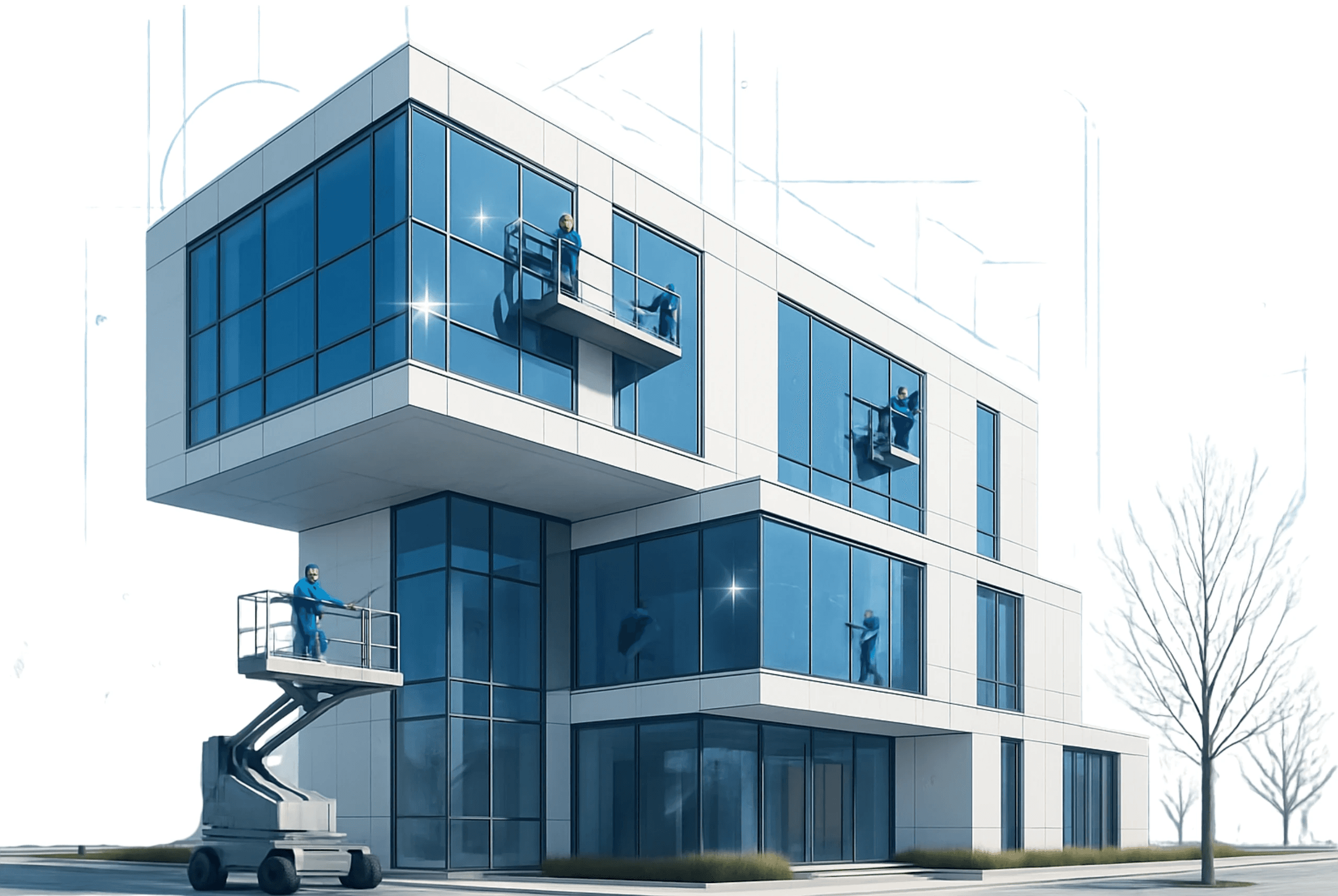 An illustration of an architecture sketch