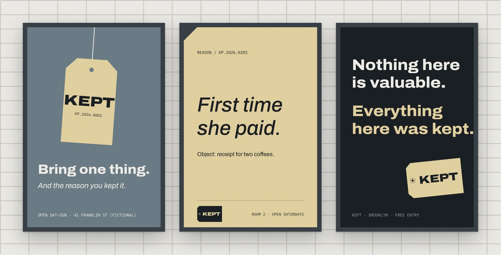 Three KEPT subway posters.