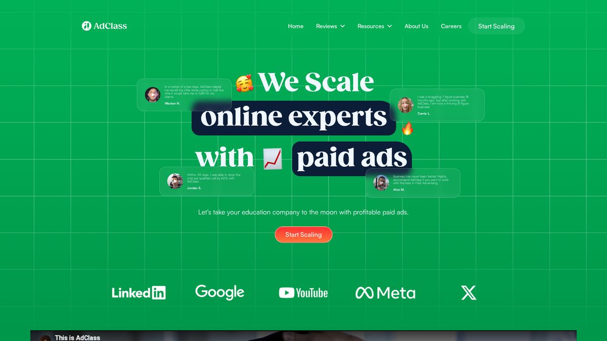AdClass website