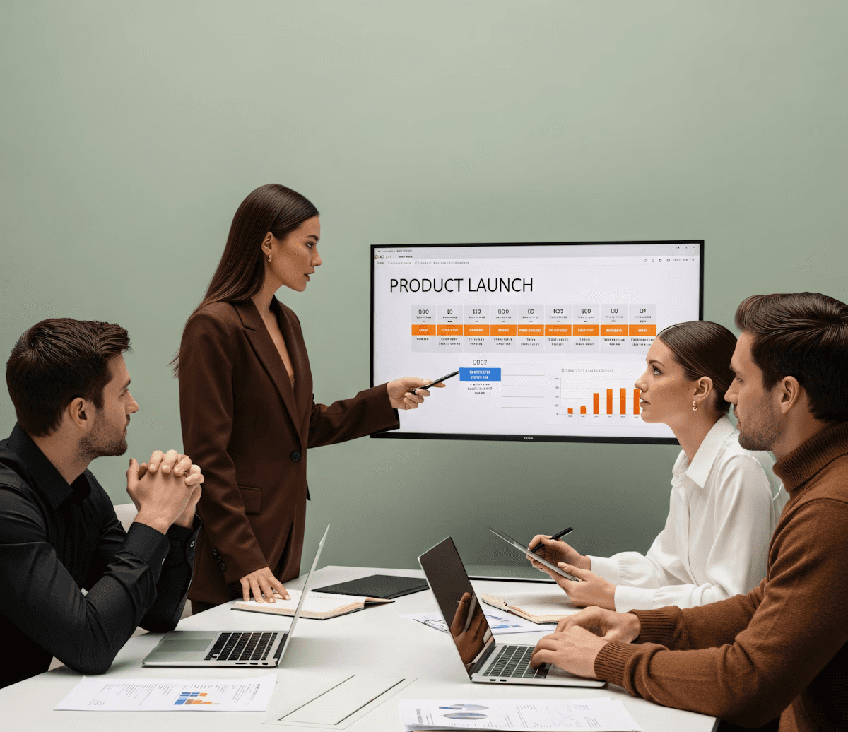 Airport workers guide airplane with tow tractor